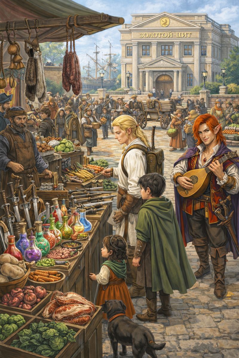 Рынок Сильверимуна. Встреча с персонажами игроков (1)