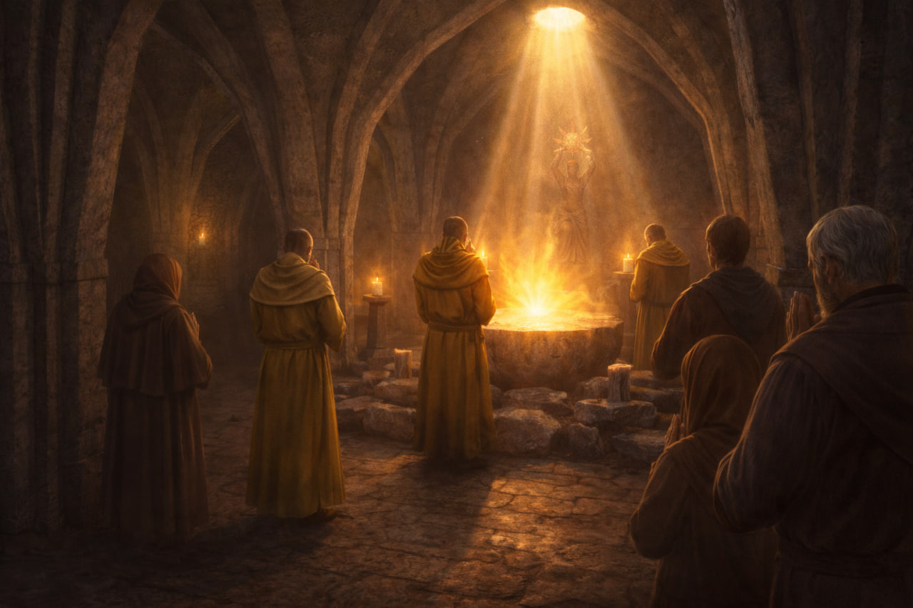 Появление света в часовне 'Заутреня Раустерса'