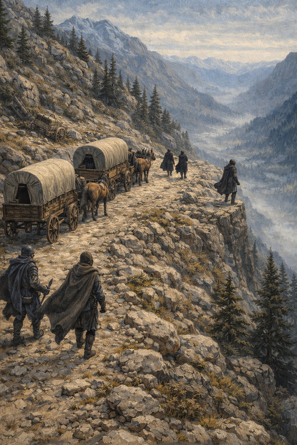 Наемник подошел к краю