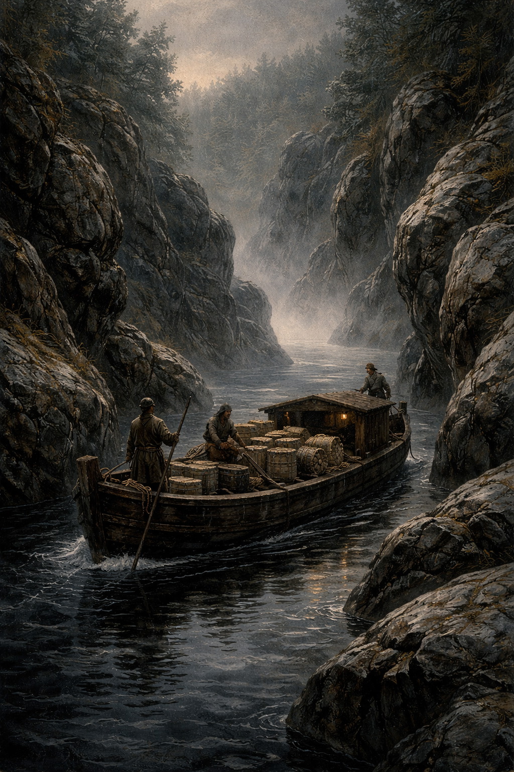 Скалы и узкий проход